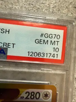Arceus VSTAR GG70/GG70 Pokemon TCG Crown Zenith PSA 10 GEM MINT. NEW CERT 8/25 - Image 2