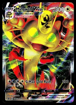 Meowth VMAX SWSH005 Holofoil SWSH: Sword & Shield Promo Cards LP - Image 1