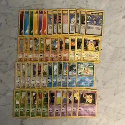 Pokemon Card Lot 1999 WOTC 50 Different Cards All NM, Lots Of Uncommon - Image 1
