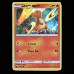Pokemon TCG Charmander 18/147 Burning Shadows Holo 2017 Card LP - Image 1