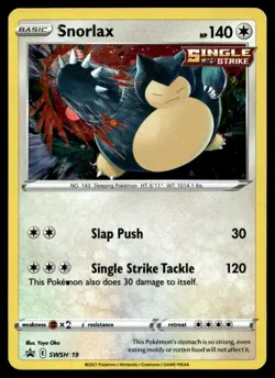EX-NM SWSH: Sword & Shield Promo Cards Snorlax Promo SWSH119 Pokemon TCG - Image 1