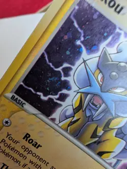 Pokemon Card Raikou 3/17 POP Series 2 Rare Holo Swirl - Image 2