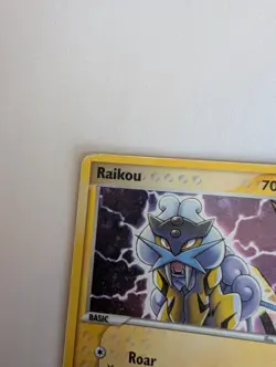 Pokemon Card Raikou 3/17 POP Series 2 Rare Holo Swirl - Image 5