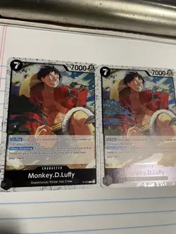 One Piece card PRB-02 P-075 P Monkey D. Luffy Foil The Best Vol.2 X2 - Image 1