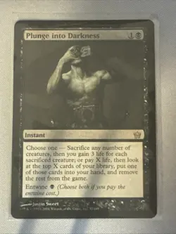 Mtg Plunge Into Darkness Mirrodin - Image 1