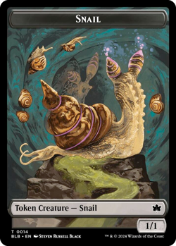 Snail Token - Bloomburrow (BLB) - Image 1