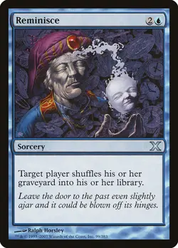 1x Reminisce NM Eng MTG - Tenth Edition - Image 1