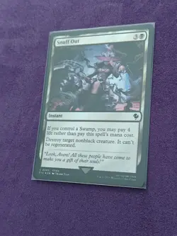 Snuff Out (Surge Foil) #285 (NM) Final Fantasy FIC Magic MTG - Image 2