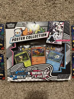 Pokemon Scarlet & Violet Black Bolt White Flare Poster Collection SV10.5 SEALED - Image 4
