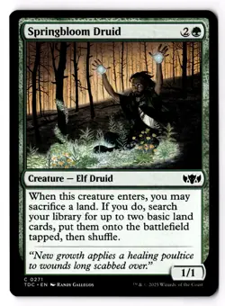 Springbloom Druid 271 Commander: Tarkir: Dragonstorm Normal NM - Image 1