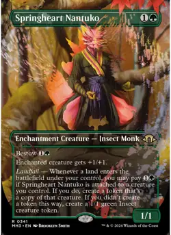 Springheart Nantuko (Borderless) 341 MTG NM - Modern Horizons 3 - Image 1