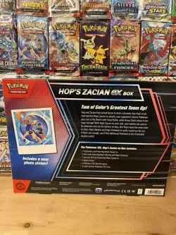 Pokemon TCG Hop's Zacian EX Box OPEN BOX - Image 2