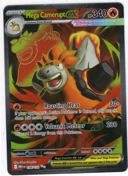 Mega Camerupt Ex Full Art 156/132 Pokemon Tcg Mega Evolution NM - Image 1