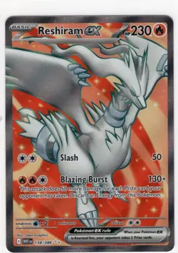 Reshiram ex 158/086 Holo Full Art SV White Flare Pokemon TCG NM - Image 1