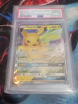 PSA 10 Pokemon Pikachu GX Black Star Promo SM232 - Image 1