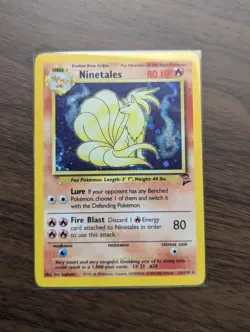 Pokemon TCG NINETAILS English BASE Set 2 HOLO RARE - NM CONDITION - Image 1