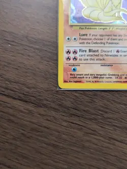 Pokemon TCG NINETAILS English BASE Set 2 HOLO RARE - NM CONDITION - Image 4