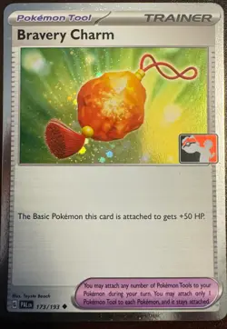 1x Bravery Charm (#173/193) - Holofoil NM Eng Pokemon - Prize Pack Series - Image 1