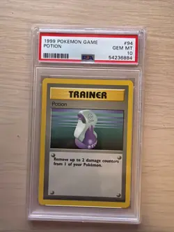 Pokemon 1999 Base Set Potion Trainer 94/102 - PSA 10 - Image 1