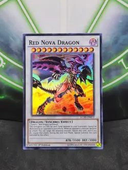 Yugioh Red Nova Dragon LC5D-EN073 Super Rare 1st Edition NM - Image 1