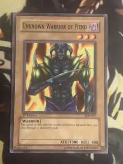 Yugioh: Unknown Warrior Of Fiend - SDK-017 - Common - 1st Edition - LP - Image 1