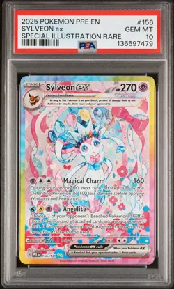 Pokemon 2025 Sylveon ex 156/131 SIR Prismatic Evolutions GEM MINT PSA 10 - Image 1