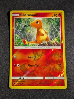 Pokemon Charmander 18/147 Reverse Holo SM Burning Shadows NM - Image 1