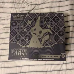 Pokemon Scarlet & Violet Paldean Fates Elite Trainer Box Promo Booster Mimikyu - Image 1