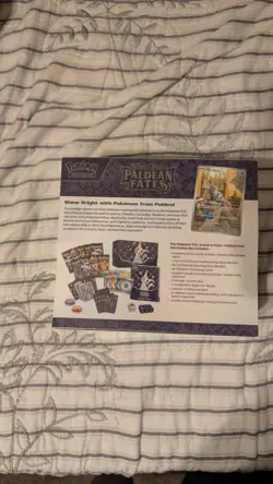 Pokemon Scarlet & Violet Paldean Fates Elite Trainer Box Promo Booster Mimikyu - Image 3