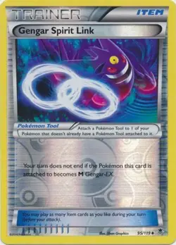 Moderately Played Gengar Spirit Link - 95/119 - Uncommon - Reverse Holo Pokemon - Image 1