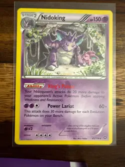 Nidoking 45/114 Rare Steam Siege Pokemon Near Mint - Image 1