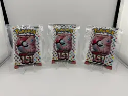 3 PACK LOT - Pokemon TCG Scarlet & Violet - Pokemon 151 - Sealed Booster Packs - Image 1