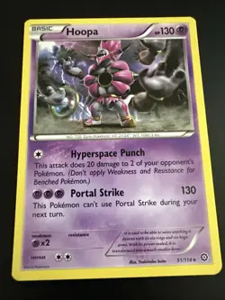 Pokemon TCG Hoopa Steam Siege 51/114 LP - Image 1