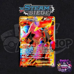 Pokemon Volcanion EX (Full Art) 107/114 XY - Steam Siege Holo - NEAR MINT CLEAN - Image 1