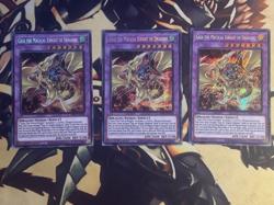Yugioh 3x Gaia the Magical Knight of Dragons MP21-EN124 PRISMATIC SECRET RARE NM - Image 1
