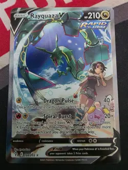 Rayquaza V (Alternate Full Art) 194/203 SWSH07: Evolving Skies Holo - Image 1