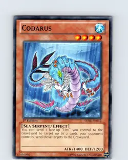 Yu-Gi-Oh TCG Codarus SDRE-EN012 1st Edition Regular Common Card NM - Image 1