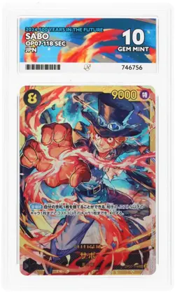 2024 ONE PIECE TCG Japanese OP07-118 Sabo - ACE 10 - Image 2