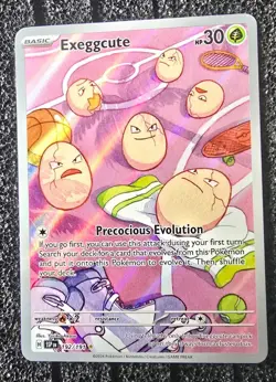 Pokemon Exeggcute TCG Card 192/191 Surging Sparks Illustration Rare Holo - Image 1