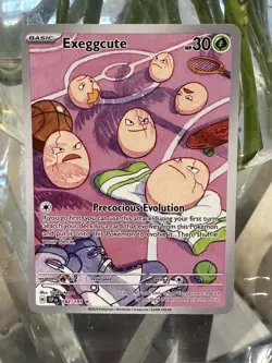Pokemon Exeggcute TCG Card Surging Sparks Illustration, Rare Holo, 192/191 - Image 1