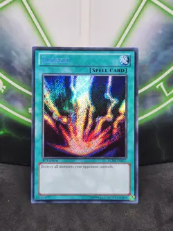 Yugioh Raigeki LCJW-EN057 Secret Rare 1st Edition NM - Image 1