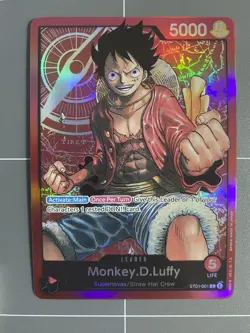 LP MONKEY D. LUFFY ST01-001 Pre-Errata - Straw Hat Crew OPCG - Image 1