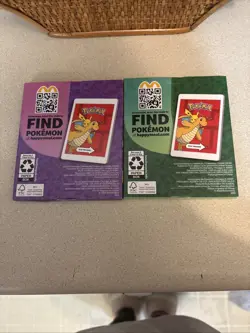 mcdonalds 2024 pokemon Sticker Activity Sheet With Cards Unopened # 1 & #4 - Image 2