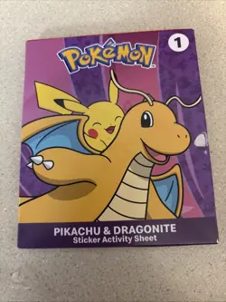 mcdonalds 2024 pokemon Sticker Activity Sheet With Cards Unopened # 1 & #4 - Image 3