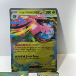 Pokemon TCG Mega Venusaur ex #013 Black Star Jumbo Card, Promo Card, And Sticker - Image 2