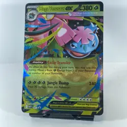 Pokemon TCG Mega Venusaur ex #013 Black Star Jumbo Card, Promo Card, And Sticker - Image 4