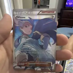 Pokemon Winona Full Art Ultra Rare Holo 108/108 Roaring Skies Trainer Card - Image 1