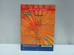 Mint 2000 Topps Pokemon TV Animation Edition Pop-Up Misty #4 Pop Rare Card - Image 4