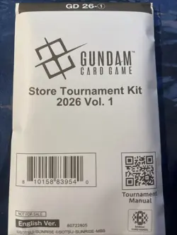 Gundam Trading Card Game Store Tournament Kit 2026 Vol. 1 ENGLISH Sealed - Image 1