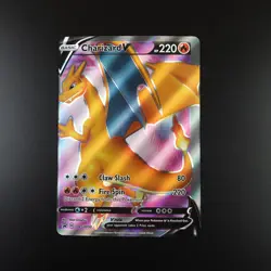 Charizard V SWSH050 Pokemon Black Star Promo Holo Full Art Card - OFF CENTRE - Image 1